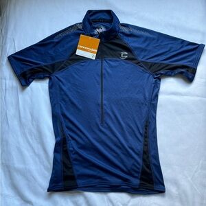 Cannondale Performance Classic Jersey 3/4 Zip 4 Pocket Slim Fit Blue Black Men M
